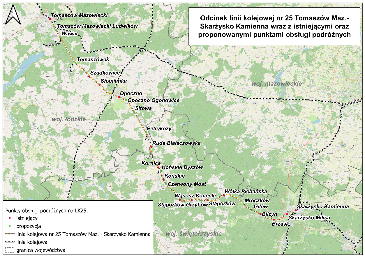 ODCINEK TOMASZÓW SKARŻYSKO